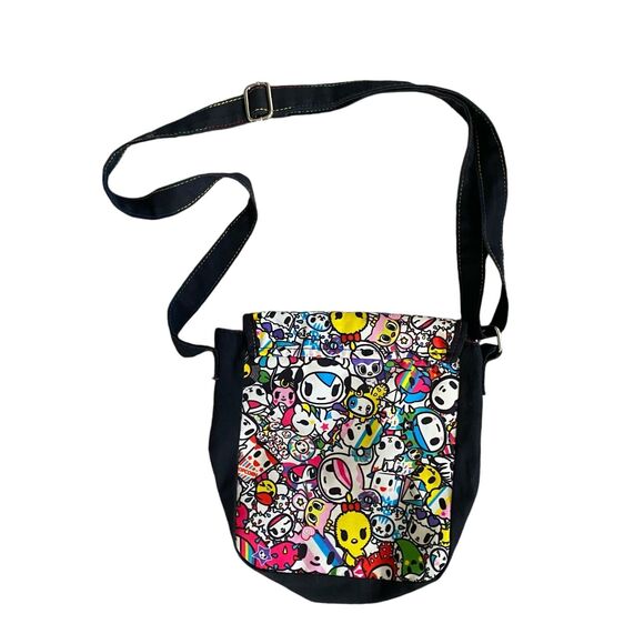 Neon Star Tokidoki Small Messenger Bag Crossbody Flap Front 8x9" Kidcore Y2K - Picture 2 of 9